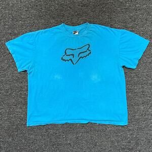 Fox racing blue tee shirt